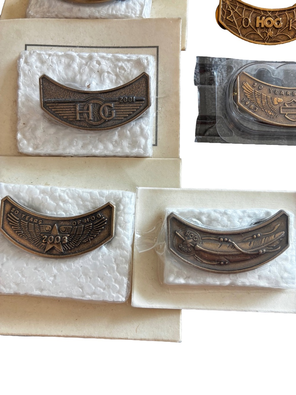 Vintage Harley-Davidson H.O.G. Pin Rocker Lot 1995-2013 14pc NOS - Picture 3 of 5